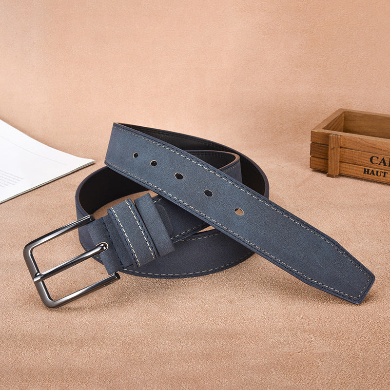 Gabrielle | Ceinture Daim Noire Boucle Argentée