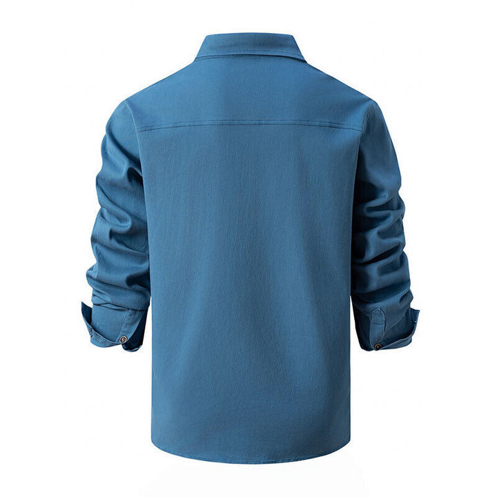 Guillaume | Chemise Homme Cargo Manches Longues Noire