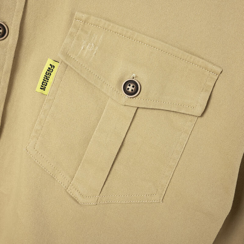 Guillaume | Chemise Homme Cargo Manches Longues Noire