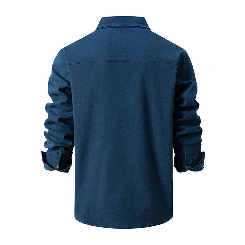 Guillaume | Chemise Homme Cargo Manches Longues Noire