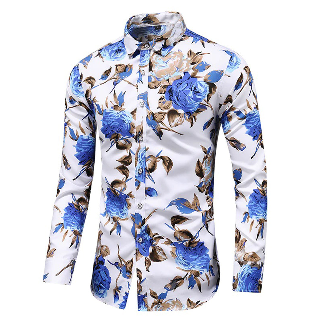 Guillaume | Chemise Homme Imprimé Floral Manches Longues