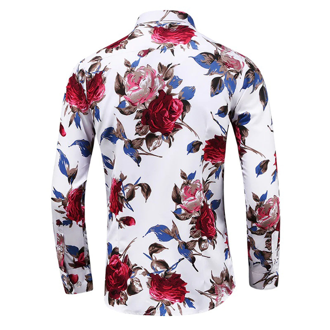 Guillaume | Chemise Homme Imprimé Floral Manches Longues
