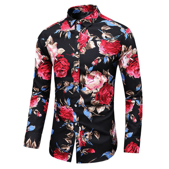 Guillaume | Chemise Homme Imprimé Floral Manches Longues