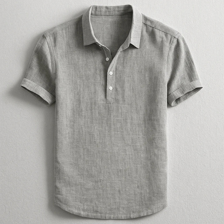 Guillaume | Polo Homme Manches Courtes Lin Marine