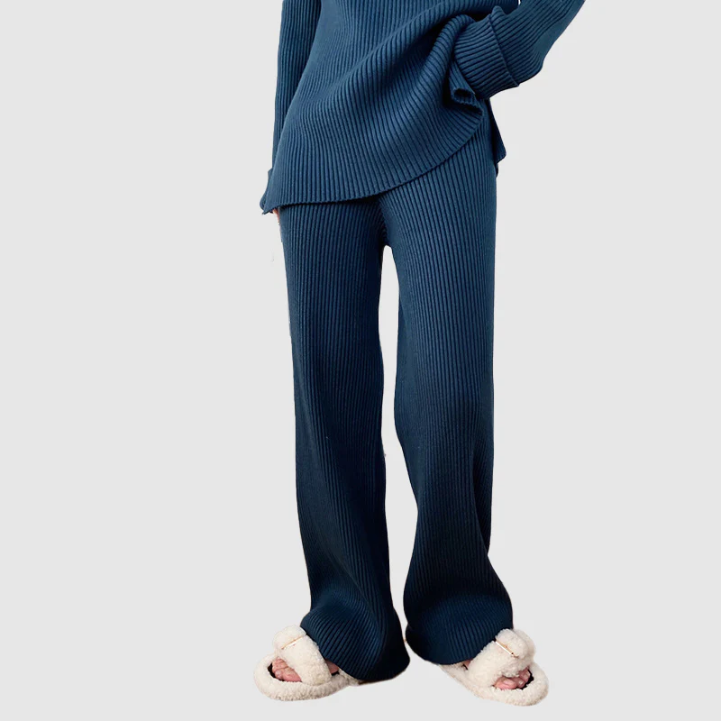 Héloïse | Ensemble Pull et Pantalon Maille Côtelée Femme