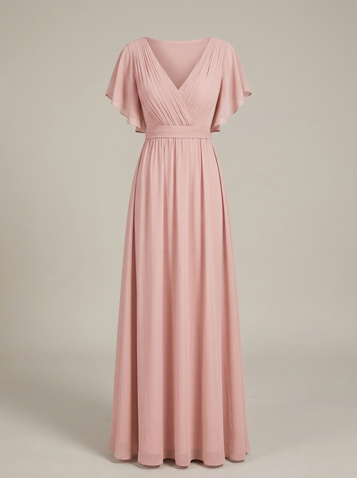 Héloïse | Robe de Soirée Longue Femme Manches Volantées