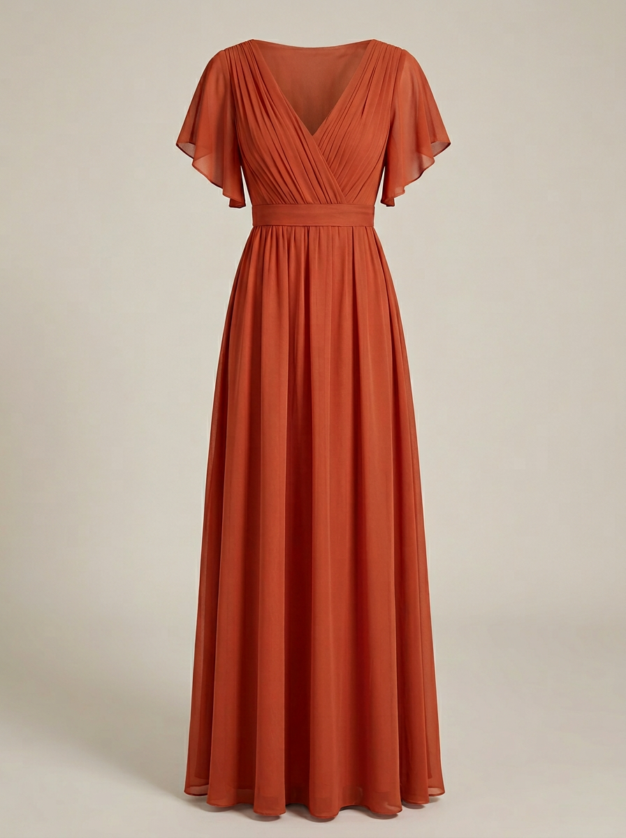 Héloïse | Robe de Soirée Longue Femme Manches Volantées