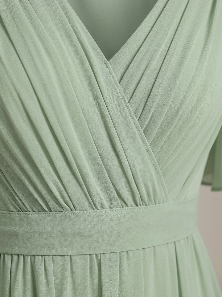 Héloïse | Robe de Soirée Longue Femme Manches Volantées