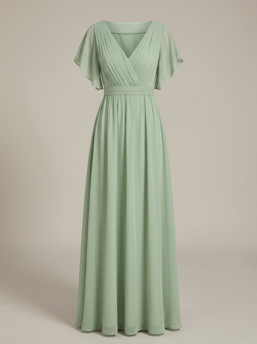 Héloïse | Robe de Soirée Longue Femme Manches Volantées
