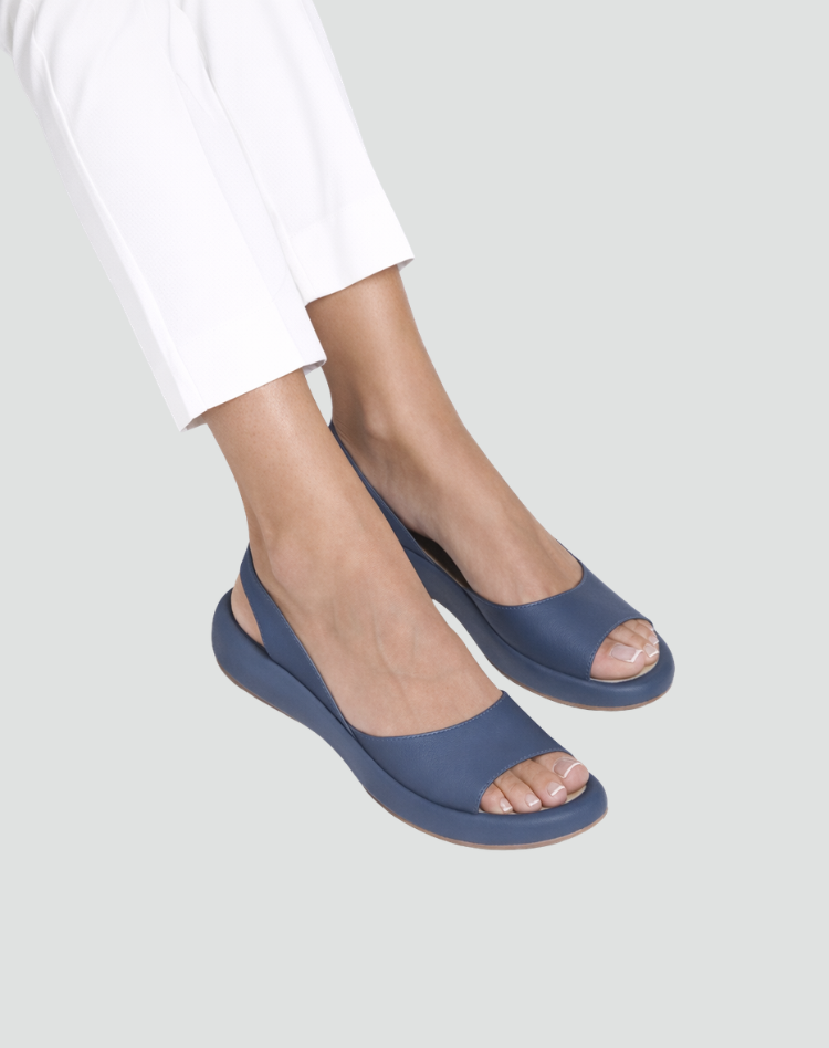 Héloïse | Sandales Plates Roses Slingback Bout Ouvert Femme