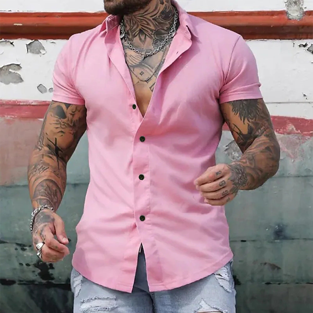 Hugo | Chemise Homme Blanche Ajustée Manches Courtes