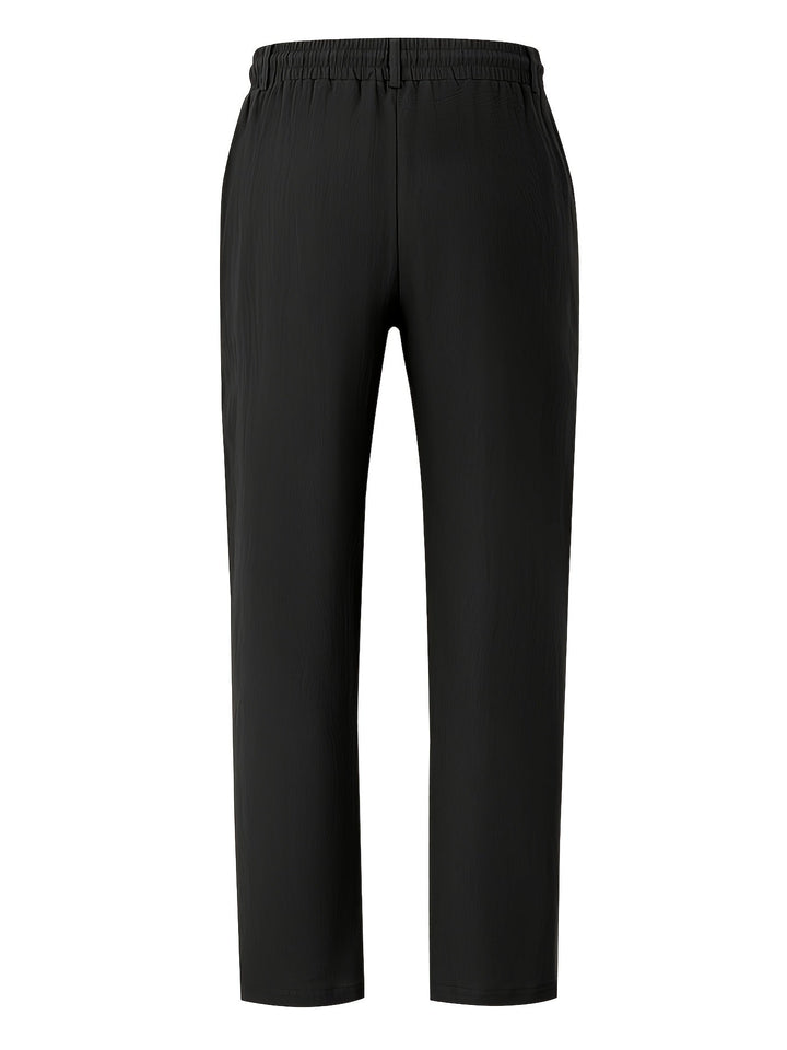 Hugo | Pantalon Homme Noir Coupe Droite