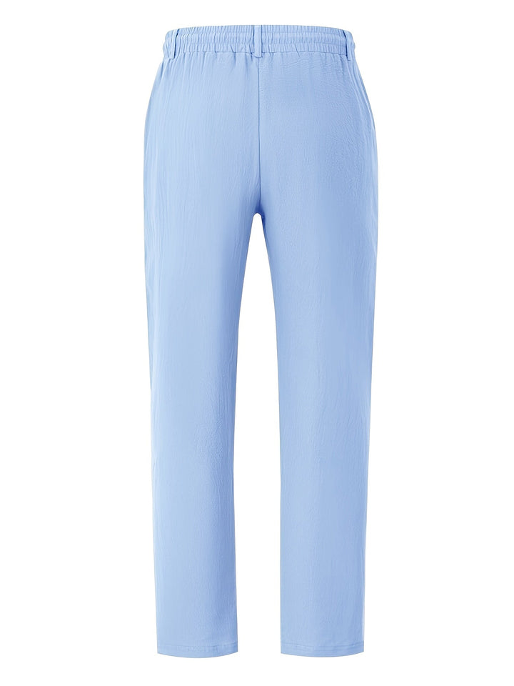 Hugo | Pantalon Homme Noir Coupe Droite