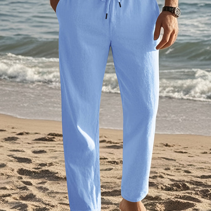 Hugo | Pantalon Homme Noir Coupe Droite