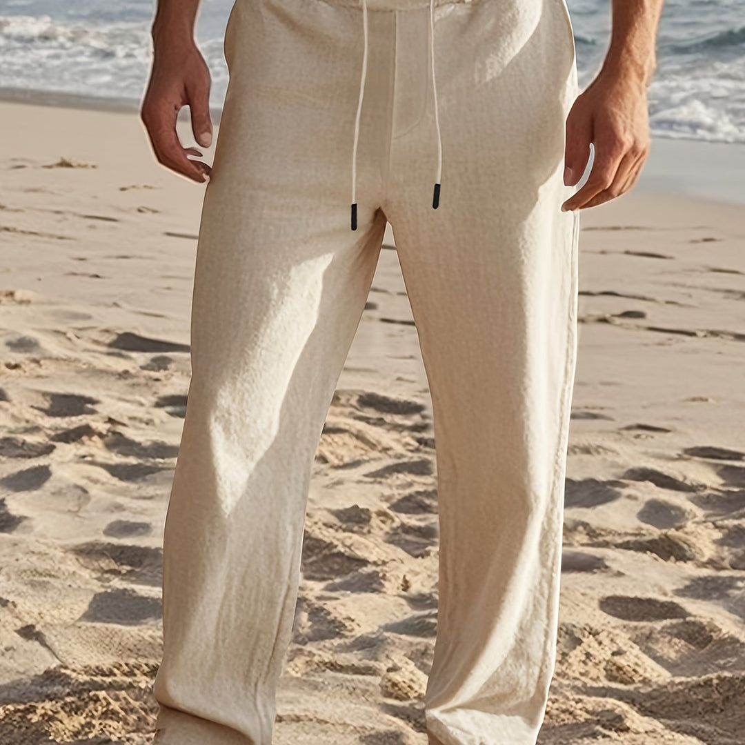 Hugo | Pantalon Homme Noir Coupe Droite