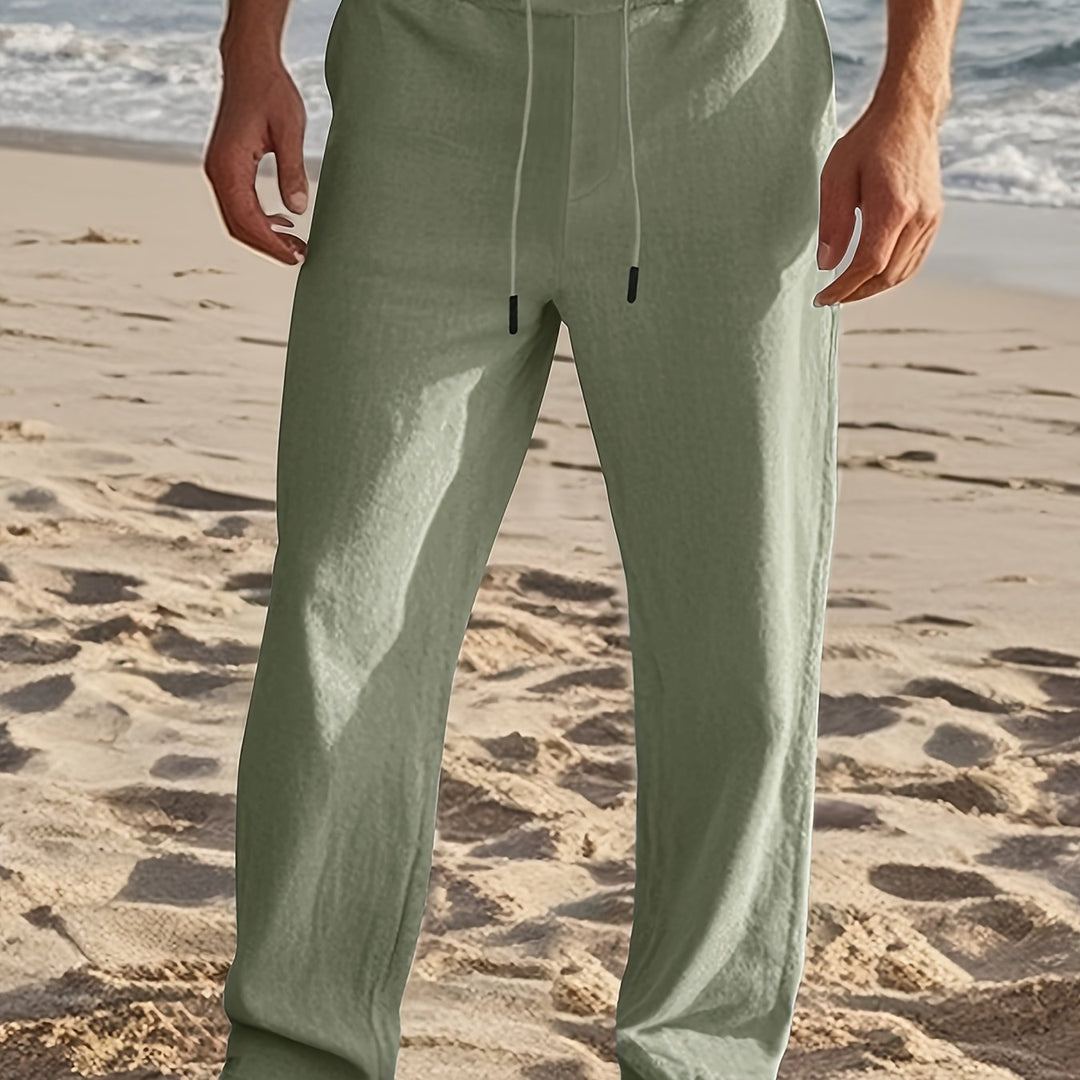 Hugo | Pantalon Homme Noir Coupe Droite