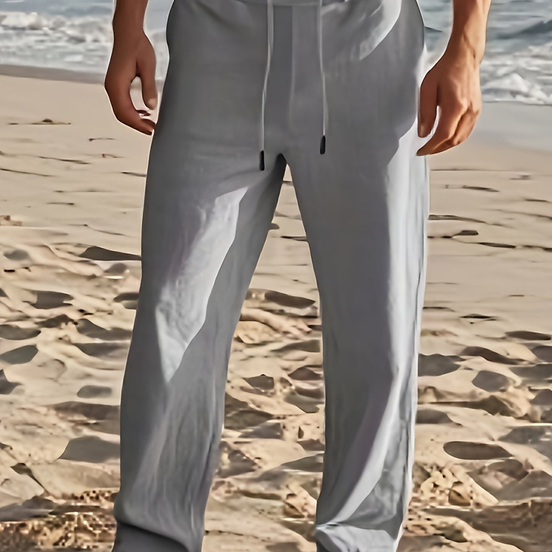Hugo | Pantalon Homme Noir Coupe Droite