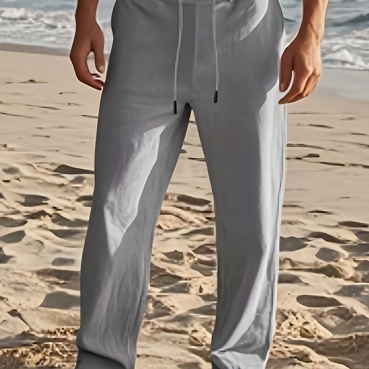Hugo | Pantalon Homme Noir Coupe Droite