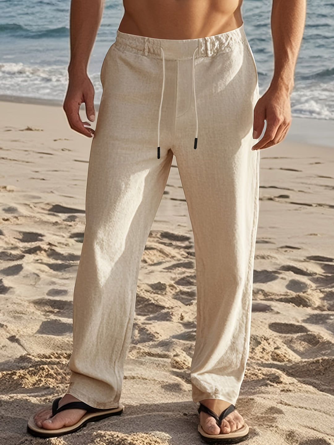 Hugo | Pantalon Homme Noir Coupe Droite