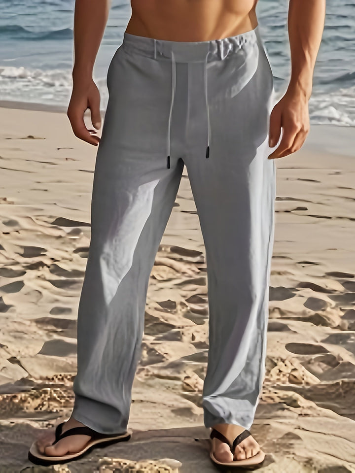 Hugo | Pantalon Homme Noir Coupe Droite