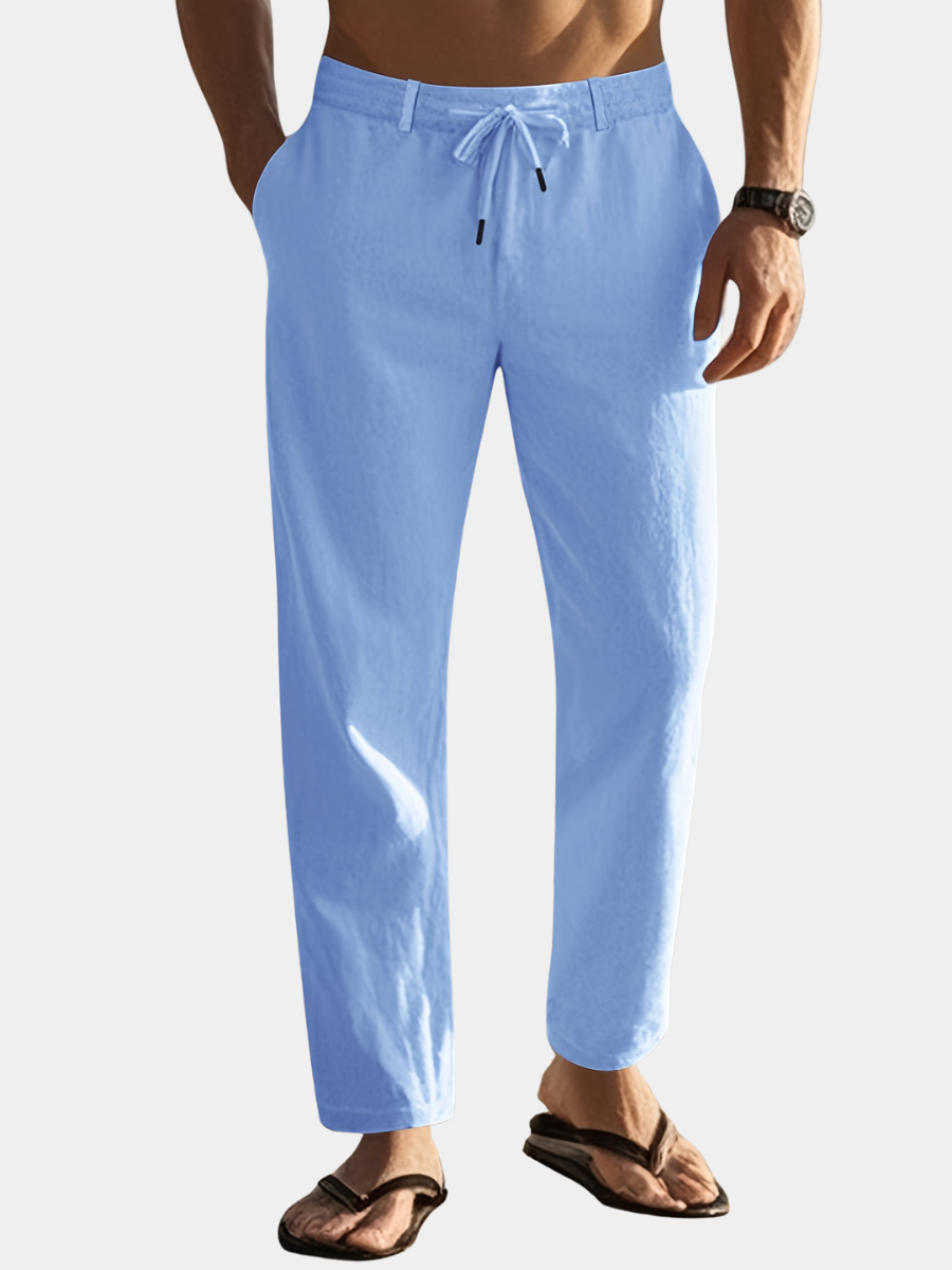 Hugo | Pantalon Homme Noir Coupe Droite