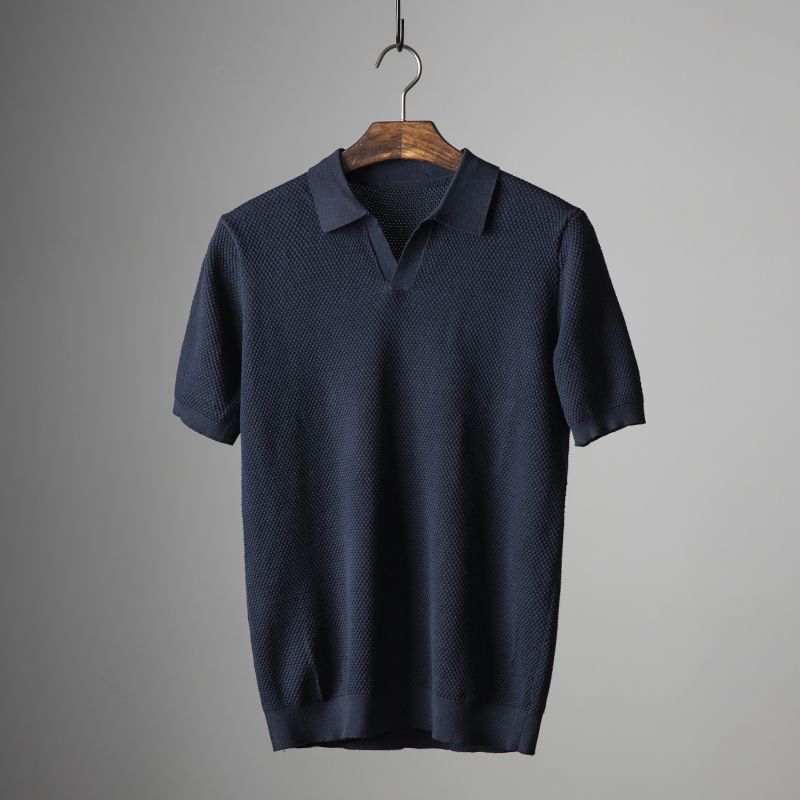 Hugo | Polo Homme Maille Texturée Kaki