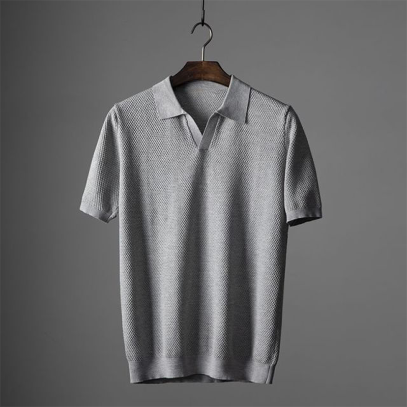 Hugo | Polo Homme Maille Texturée Kaki