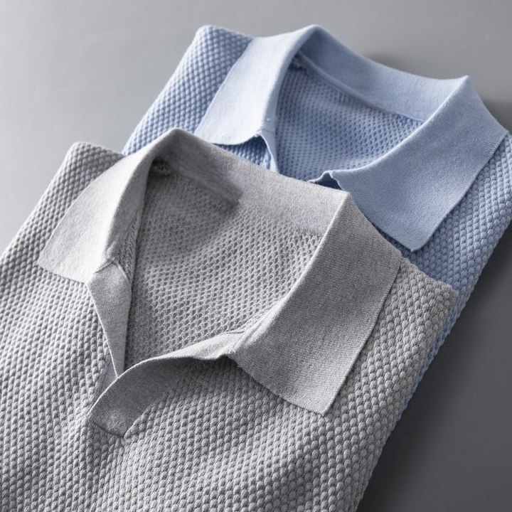 Hugo | Polo Homme Maille Texturée Kaki