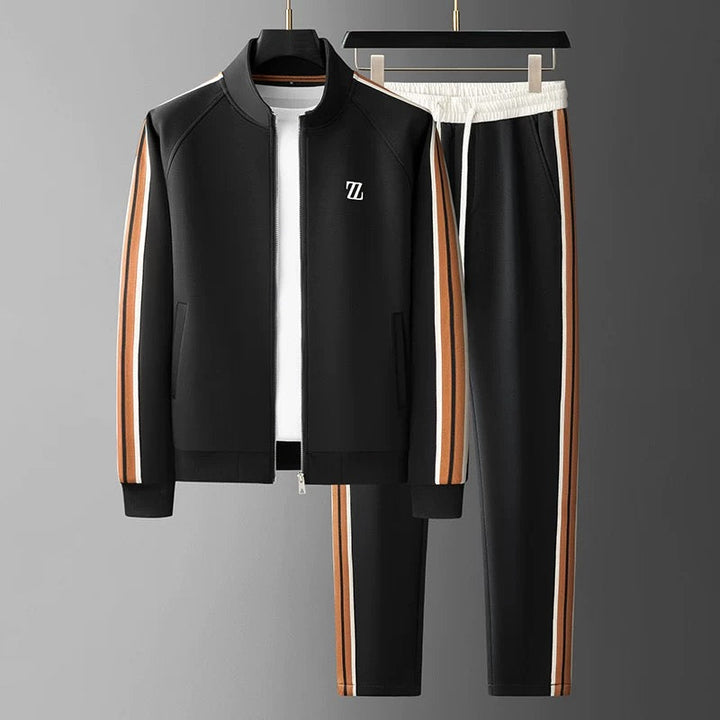 Thomas | Survêtement Col Montant Zippé Marron