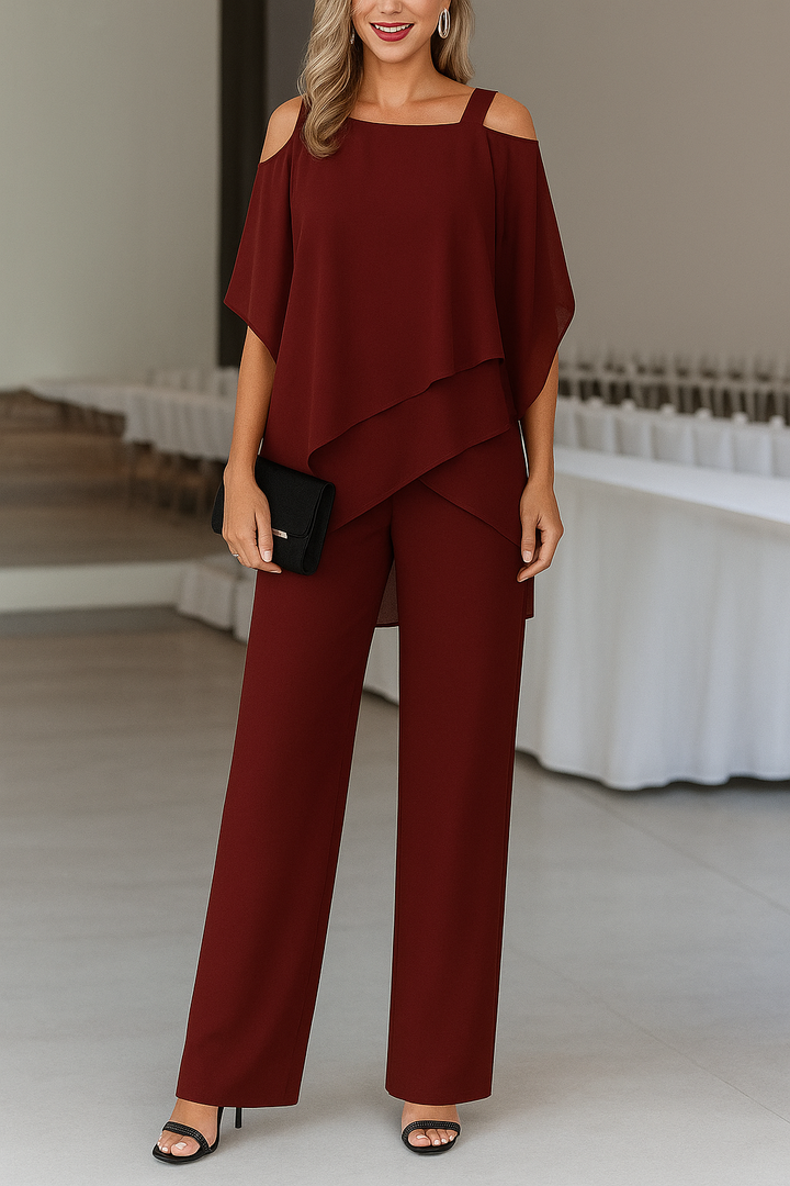 Isabelle | Combinaison Pantalon Femme Épaules Dénudées