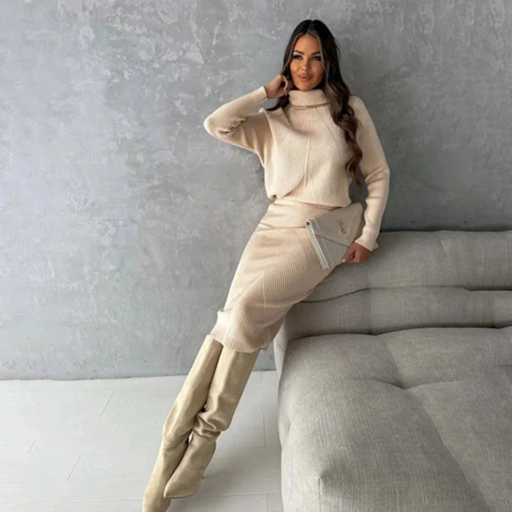 Isabelle | Ensemble Deux Pièces Jupe Midi Femme Maille