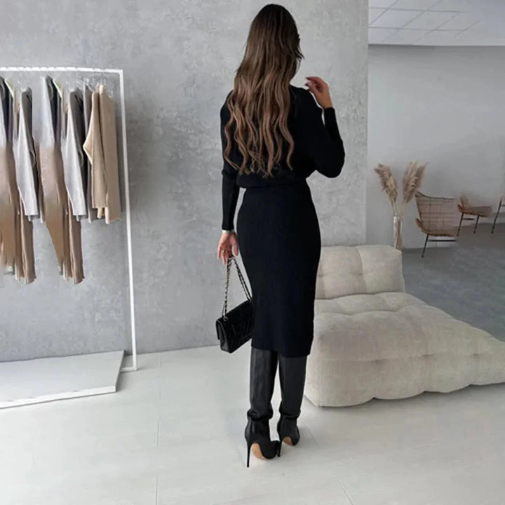 Isabelle | Ensemble Deux Pièces Jupe Midi Femme Maille