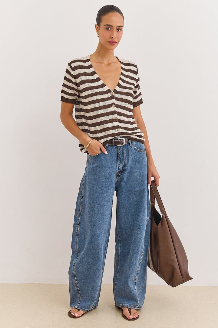 Isabelle | Jean Femme Denim Bleu Poches Arrière