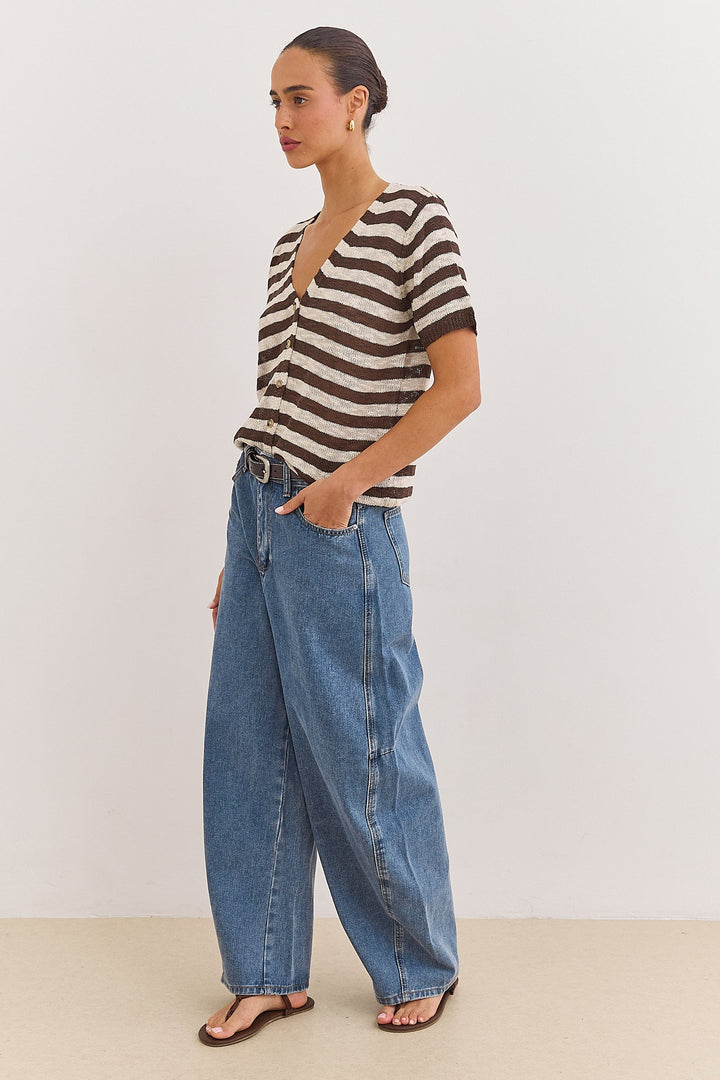 Isabelle | Jean Femme Denim Bleu Poches Arrière