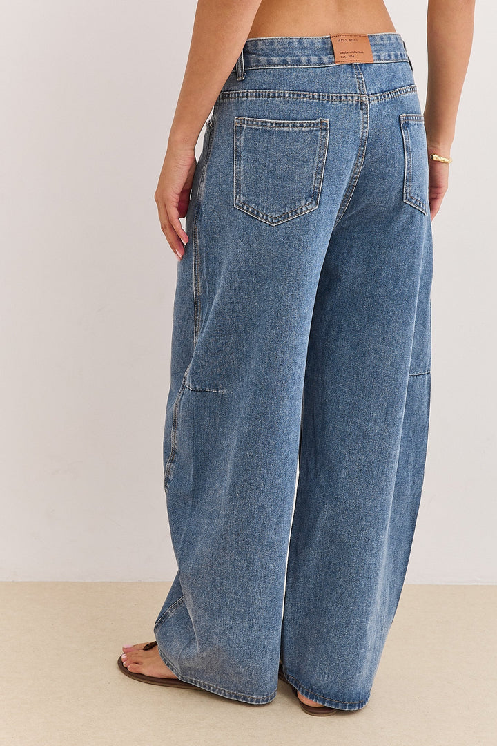 Isabelle | Jean Femme Denim Bleu Poches Arrière
