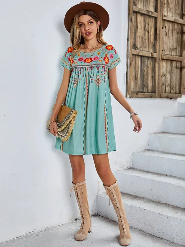 Isabelle | Robe Femme Imprimé Ethnique Floral