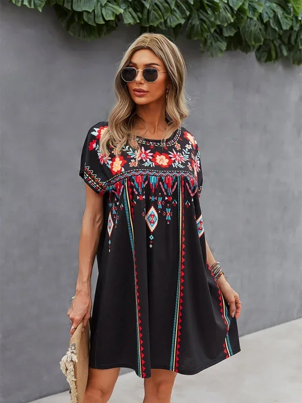 Isabelle | Robe Femme Imprimé Ethnique Floral