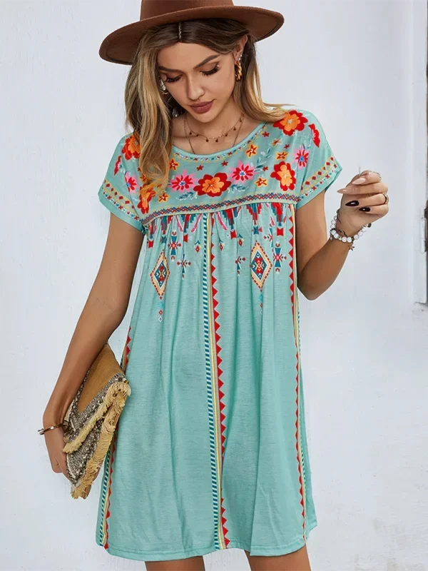 Isabelle | Robe Femme Imprimé Ethnique Floral