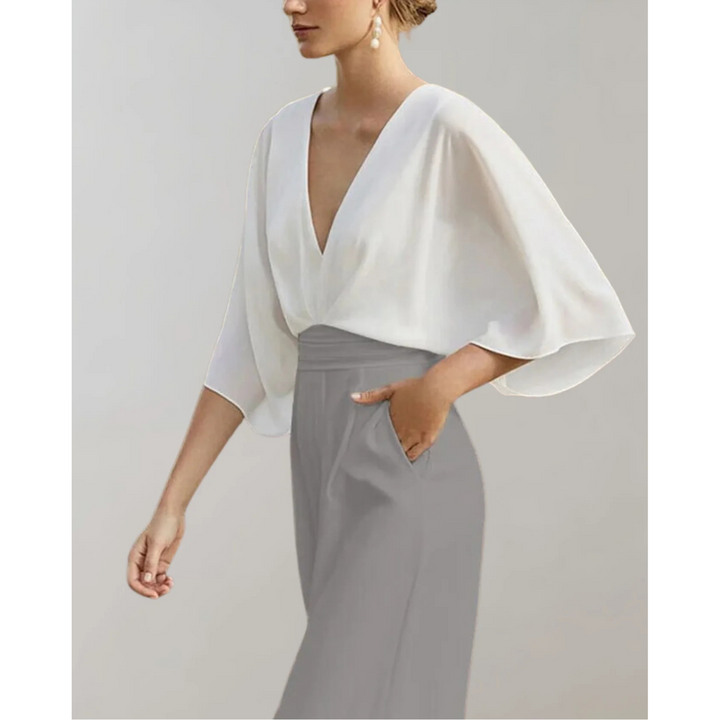 Jade | Combinaison Pantalon Large Robe de Mariée Femme
