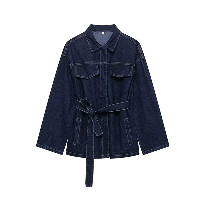 Jade | Ensemble Jean Femme Veste Ceinturée