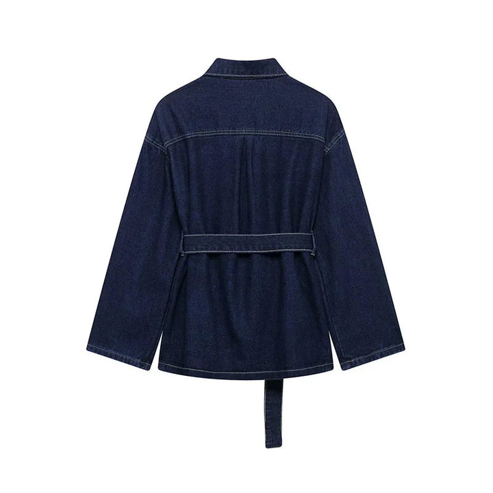 Jade | Ensemble Jean Femme Veste Ceinturée