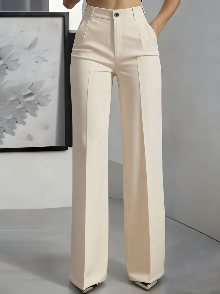 Jade | Pantalon Large Taille Haute Noir Femme