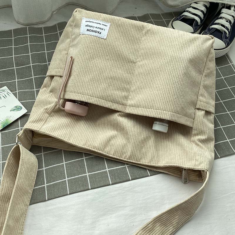 Jessie | Sac Bandoulière Velours Côtelé Vert