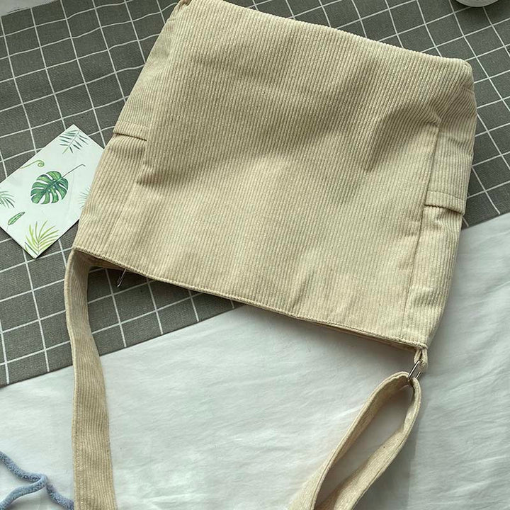 Jessie | Sac Bandoulière Velours Côtelé Vert