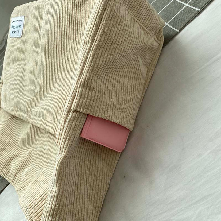 Jessie | Sac Bandoulière Velours Côtelé Vert