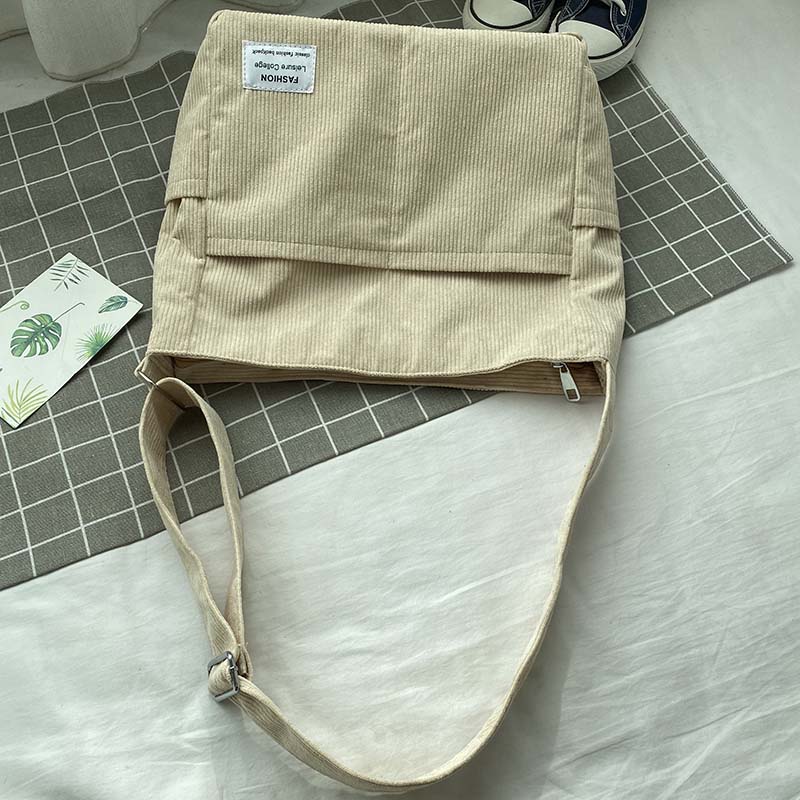Jessie | Sac Bandoulière Velours Côtelé Vert