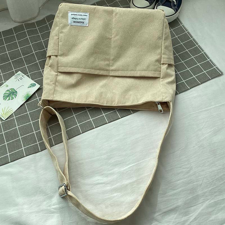 Jessie | Sac Bandoulière Velours Côtelé Vert
