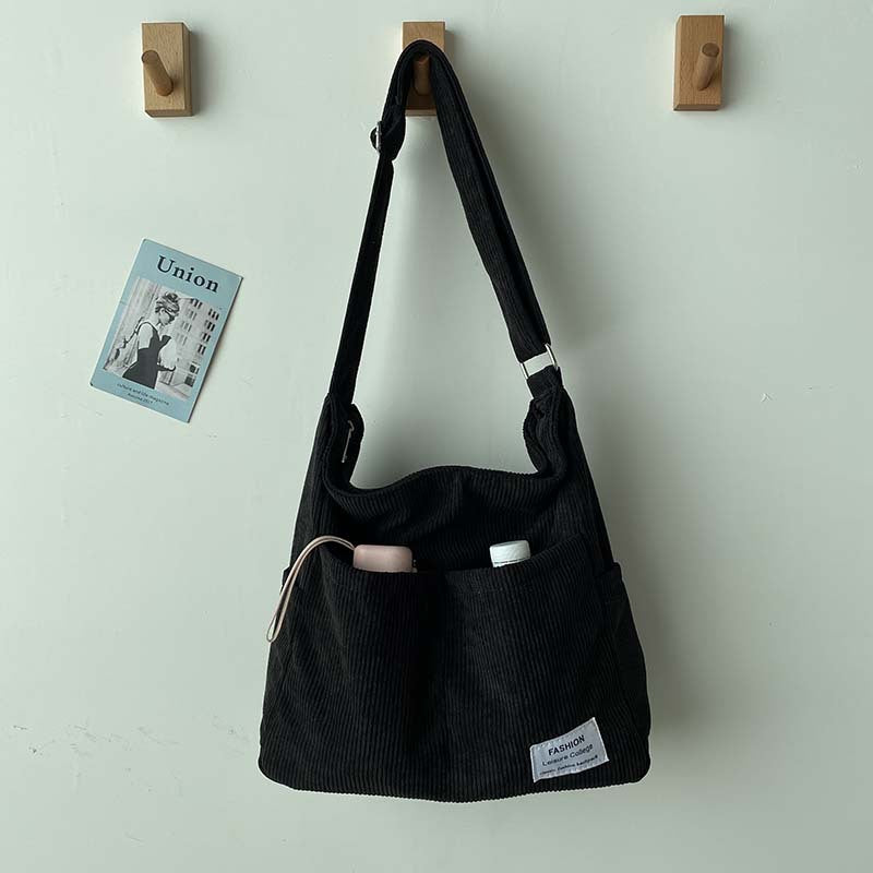 Jessie | Sac Bandoulière Velours Côtelé Vert