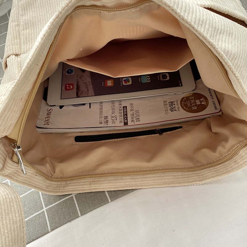 Jessie | Sac Bandoulière Velours Côtelé Vert
