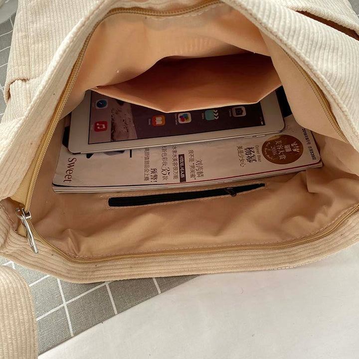 Jessie | Sac Bandoulière Velours Côtelé Vert